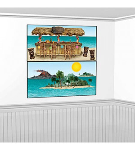 CENÁRIO DE PAREDE TIKI BAR